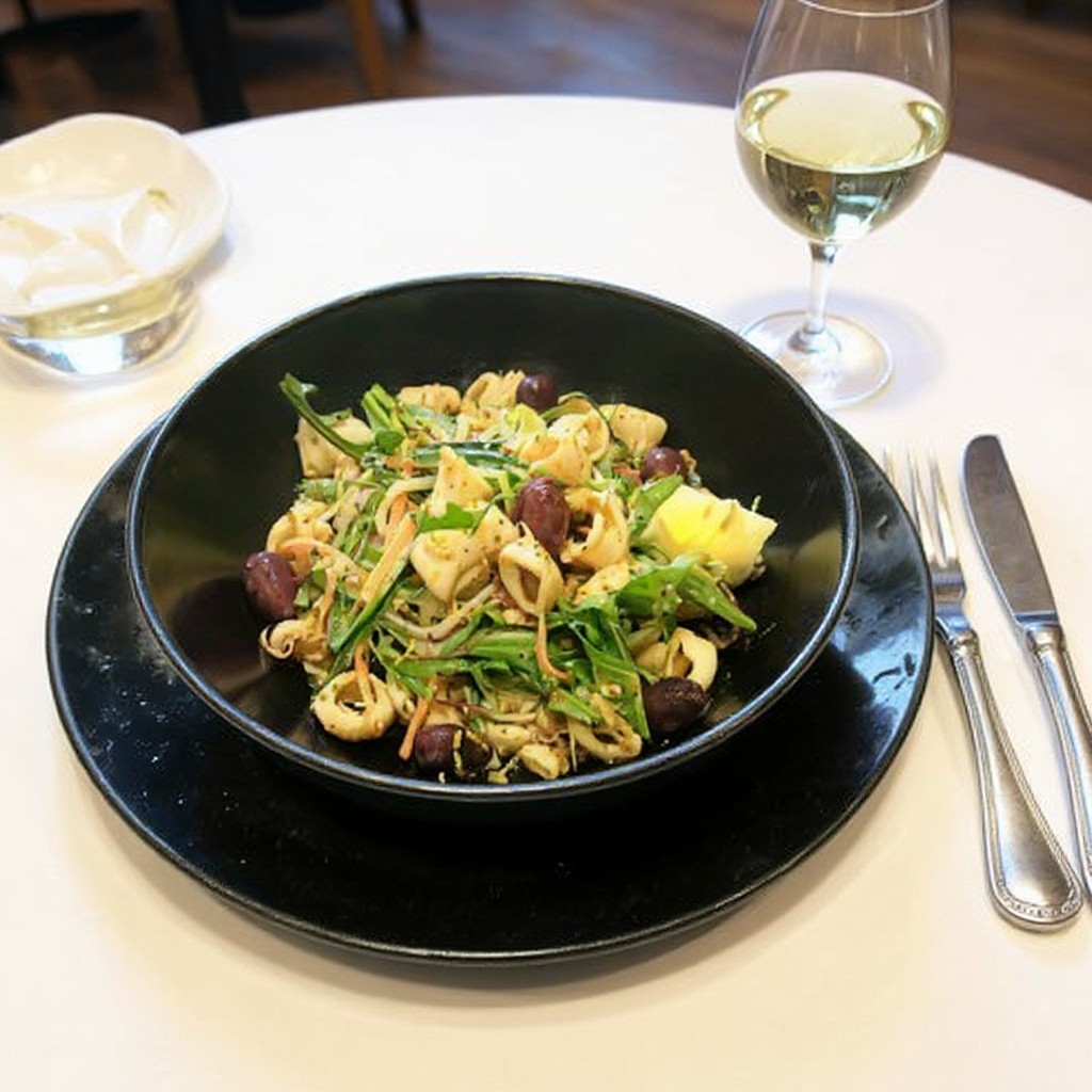 Grilled calamari starter